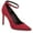 Dark Red, variant on Calvin Klein Womens Demma Suede Ankle Strap Loafer Heels
