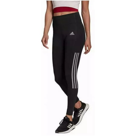 Adidas Women's High Waist 7/8 3-Stripe Active Tight with Pocket, Legging (Small)