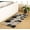 Charcoal Black, variant on Chesapeake Pebbles SAGE GREEN Bath Rug Runner (24"x60")