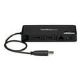thumbnail image 2 of StarTech.com USB 3.0 Mini Dock, Dual Monitor USB-A Docking Station w/ DisplayPort 4K 60Hz Video & Gigabit Ethernet, 1ft (30cm) Cable, Portable USB 3.1 Gen 1 Type-A Laptop Adapter, 4K Dock - DisplayLink Mini Dock (USBA2DPGB) - Docking station - USB - 2 x DP - 1GbE, 2 of 7