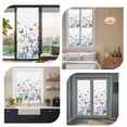 thumbnail image 7 of Blue Butterfly Farmhouse Window Privacy Film, Spring Pastoral Butterflies Static Cling UV Sun Blocking Heat Control Window Tint Day and Night, Non-Adhesive One Way Windows Privacy Cover 17.7''x39.3'', 7 of 7