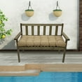 thumbnail image 6 of Eurhowing Thick Outdoor Bench Cushion, 52"x20"x4" Waterproof Fade-Resistant Porch Swing Cushions with Ties, High-Density Patio Garden Furniture Cushion, Khaki, 6 of 8