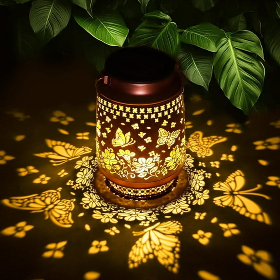 Solar Lanterns Outdoor Waterproof – Hummingbird Elegant Garden Decor, Metal Hanging Solar Lights for Backyard, Patio, Lawn, Porch – Birthday Gifts for Women Mom Grandma Sister – Outside Gardening Dec
