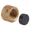 thumbnail image 1 of Tapa de desagüe Homewerks de latón VACCAPW1 5/16 — 24 para válvula de cierre y desagüe, 1 of 2