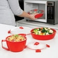 thumbnail image 4 of Sistema 1109ZS Microwave Collection Noodle Bowl, 1 Count (Pack of 1), Red, 4 of 5
