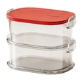 thumbnail image 2 of Household Transparent Plastic Food Storage Box, Rectangular Airtight Container for Dry Goods, Grains, Snacks, Stackable Design for Kitchen and Pantry Organization, Freshness-Sealing, 2 of 6