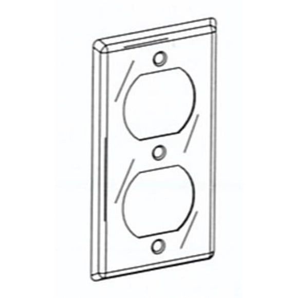 Orbit Industries 570200717 Duplex Receptacle Handy Box Cover