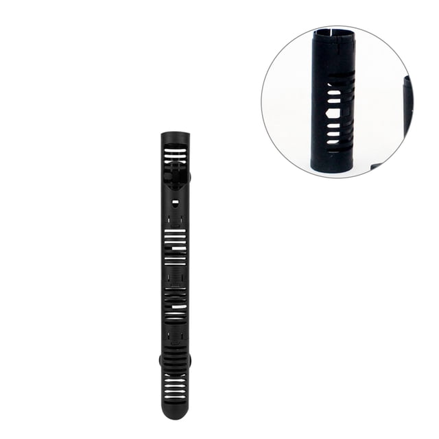 Greeniant Calentador de tanque de peces Calentador de tubo de acuario Estuche protector desmontable Protector de dispositivo de calefacción Piezas de acuario negro 305 mm