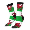 thumbnail image 2 of Women'S Novelty Funny Crew Socks Men'S Welsh Flag Design Socks, 2 of 7