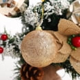 thumbnail image 4 of Colgante para árbol de Navidad, caja de regalo de Navidad, juego de bolas de Navidad, decoración navideña, bola de color hueca dorada, 4 of 5