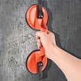 thumbnail image 6 of Dawot Glass Suction Cup, 2 Pack 4.65in Vacuum Suction Cups 176lbs Load Capacity Heavy Duty Industrial Tile Suction Cup to Lift Large Glass for Window Replacement（Orange）, 6 of 7