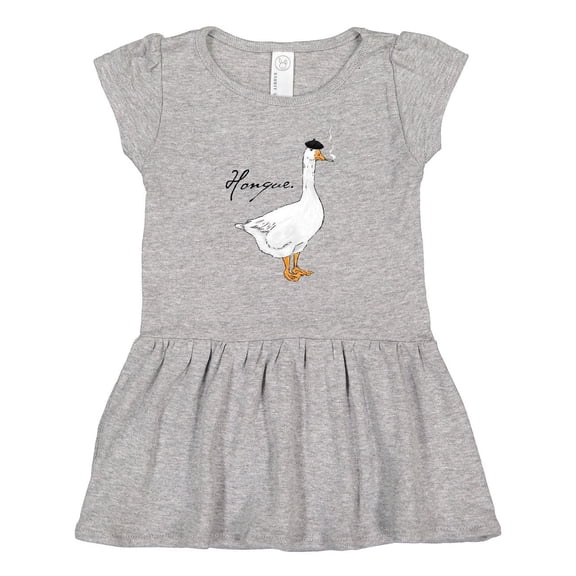 Inktastic French Goose Says Honque Girls Baby Dress
