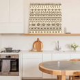 thumbnail image 6 of Abstract Boho Wall Art Painting on Canvas, Modern Ethnic Geometric Beige Canvas Art Home Prints Wall Art Framed Modern Artwork for Living Room Bedroom Wall Decor 8x8in, 6 of 9