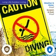 thumbnail image 5 of Caution No Diving Pool Sign,, 5 of 8