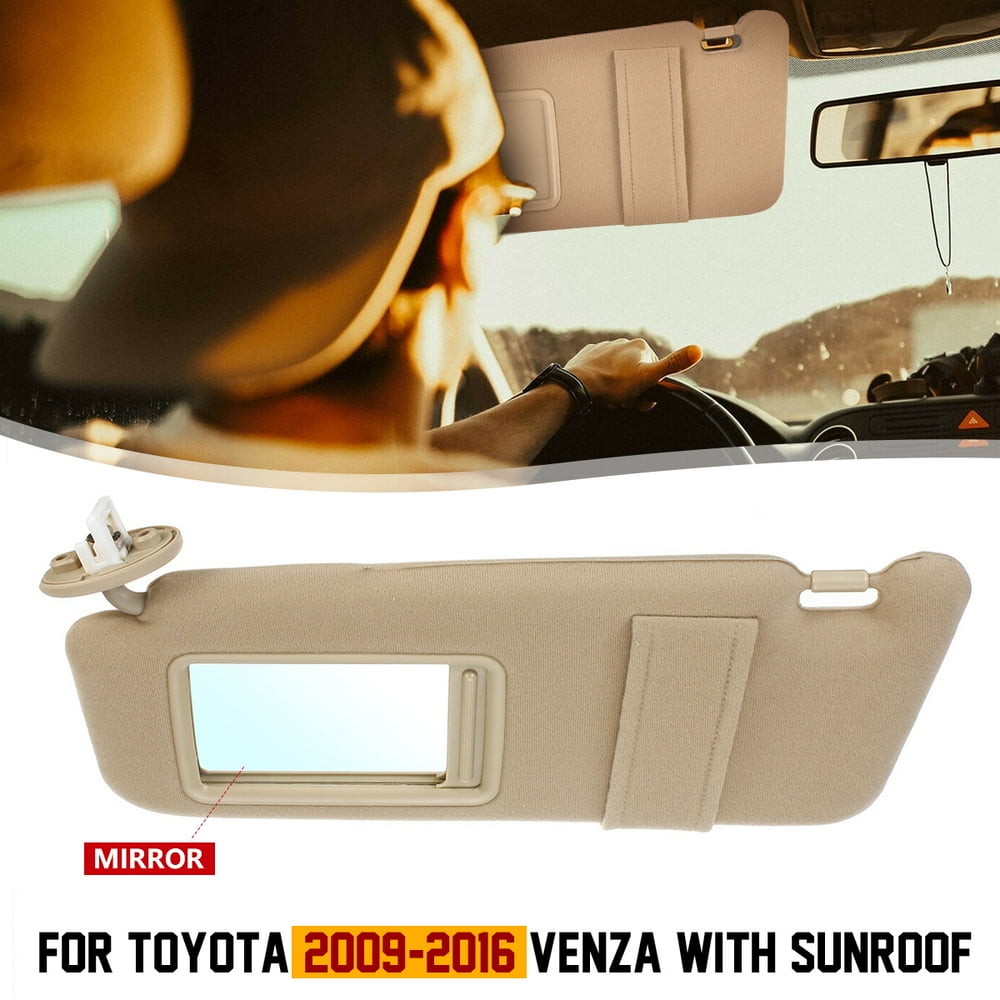 Left Driver Side Sun Visor for Toyota Venza with Sunroof for Venza 2009