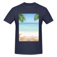 thumbnail image 4 of Bingfone Starfish In Beach Men'S Loose Fit Short-Sleeve Pocket T-Shirt, 4 of 7