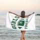 thumbnail image 3 of Toalla de playa con el logotipo de fútbol para niñas, toallas de baño de microfibra, manta de playa suave para desfiles, natación, yoga, mujeres y hombres, 3 of 4