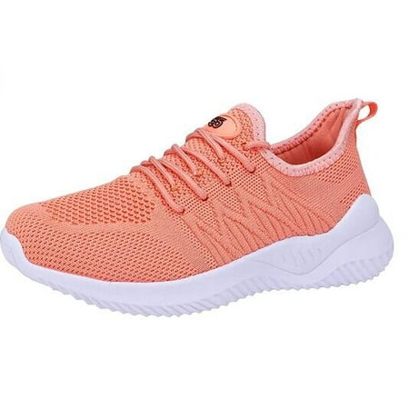 

Womens Walking Tennis Shoes Lace Up Breathable Sneakers for Gym Travel Work Size 9