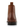 thumbnail image 5 of Polar Fox Bennett MPX806080 Memory Foam Classic High-Top Chelsea Boots (with Sneak Skin Texture), in Cognac, Men's Size 13, 5 of 7