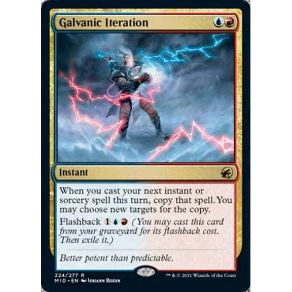 MtG Innistrad: Midnight Hunt Rare Galvanic Iteration (Foil) #224