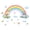 Style E, variant on Rainbow Wall Decals Rainbow Wall Stickers Rainbow Butterfly Star Heart Wall Stickers Colorful Rainbow Stickers Peel and Stick Stickers for Girls Bedroom Nursery Playroom Home Window Decoration