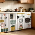 thumbnail image 4 of Kitchen Tool Pattern Dustproof Curtain, Adhesive Mounted Fabric Drape, Stick On Cover for Cabinet Interior and Cooking Area Decoration, 4 of 5