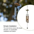 thumbnail image 4 of Wosthever Carillón de viento Adornos para habitaciones al aire libre Balcón Colgante Prop Tubos de metal Adorno colgante Decoración del hogar Patrón de Jardín y Patio patrón de pavo real Wosthever HA061445-02, 4 of 6