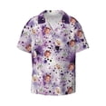 thumbnail image 4 of Custom Men's Hawaiian Shirts Face Berry Purple Confetti=8 Personalized Men Pet Baby Photo Picture Vintage Cuba Beach Sleeve Summer Bowling Short Vacation Holiday, 4 of 8