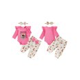 thumbnail image 2 of Cjfdfy Newborn Baby Girl Western Outfits Horse Cowgirl Graphic Long Sleeve Ruffle Romper Country Bow Pants Headband Cute Country Cowgirl Halloween Fall Winter Clothes 0-18M, 2 of 9