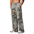 thumbnail image 6 of Mens Baggy Sweatpants Camo Print Open Bottom Joggers Pockets Elastic Waist Workout Gym Pants, 6 of 6