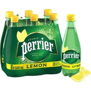Perrier Lemon Sparkling Carbonated Water – 6x500 mL Bottle