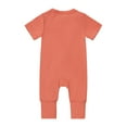 thumbnail image 2 of Emy Dola Baby Boys Girls Pajamas Bamboo Viscose Short Sleeve Zipper Romper Jumpsuits Sleep and Play 3-24 Months, 2 of 10