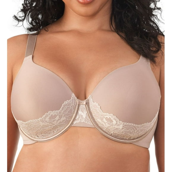 Soutien-gorge à Armatures Pleine Silhouette en Dentelle Beauty Back pour Femme Vanity Fair 76382 (ToastedCocunutCashmere 38D)