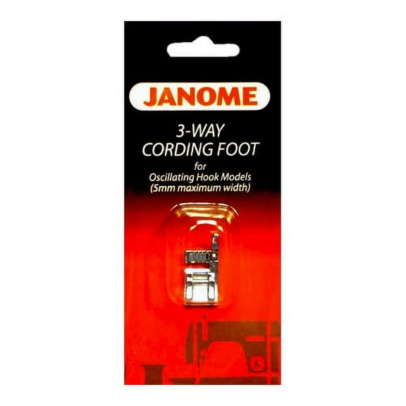 Janome Front-Load - Cording Foot 3 Way