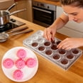 thumbnail image 6 of WSZZL Flower-Shaped Chocolate Molds, 18-Cavity Baking Tool, Easy to Demold and Clean, Perfect for DIY Treats and Party Favors, Ideal for Home Bakers and Creative Food Enthusiasts, 6 of 7