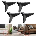 thumbnail image 4 of Paquete de de muebles de alta resistencia, patas de armario, sofá de pzas, patas de estilo modern tocador, armario, armario de TV, Negro 10cm Baoblaze Patas del gabinete del sofá, 4 of 8