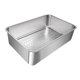 thumbnail image 5 of Arenero para gatos, inodoro para gatos, contenedor desmontable de acero inoxidable resistente con laterales altos. C, 5 of 9