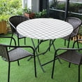 thumbnail image 4 of Abbracc Housses de Table Housse de Table Ajustée Élastique de Luxe, Housse de Table en Polyester pour Blanc 120cm, 4 of 9