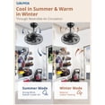 thumbnail image 3 of Lokivas 16in Wall Mount Fan with Remote Control, Small Reversible Fan with Plug in Cord, 6 Speed, Adjustable Tilt, for Garage, Gym, Black, 3 of 7