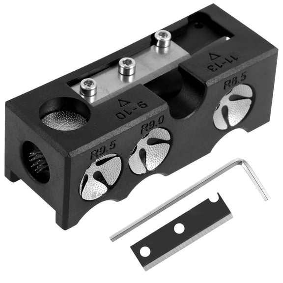 Billiard Cue Tip Shaper Professional 11 in 1 Pool Cue Tip Repairer Aluminum Alloy Billiard Stick Tip Repair Tool with Wrench Portable Pool Cue Accessories for Shaping Cue Tip