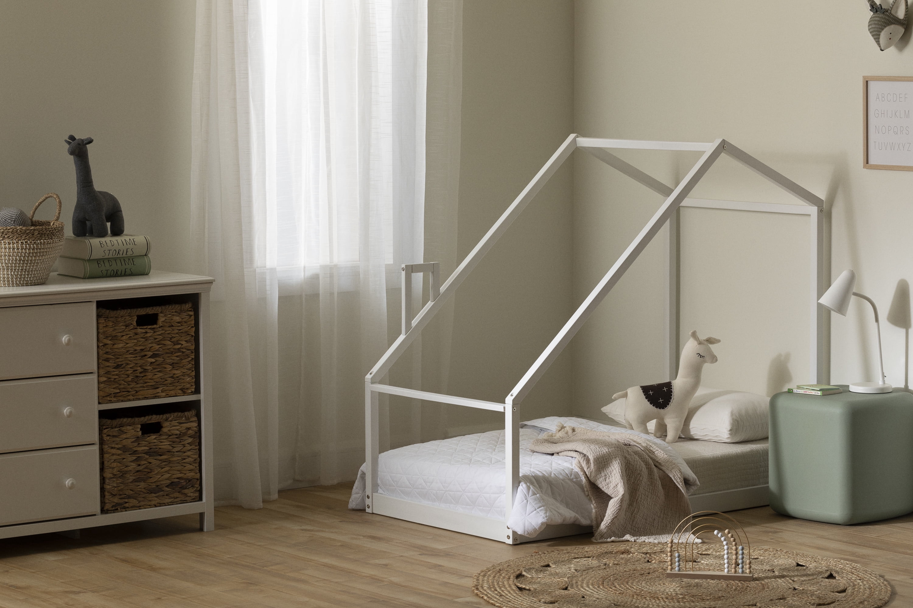 South Shore Sweedi, Scandinavian Bed, Toddler White