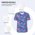 thumbnail image 3 of KLL Colorful Mushrooms for Men's Baseball Shirts,Short Sleeve Casual Shirts Button Down Shirt for Men Beach Summer Wedding Shirt-Medium, 3 of 7
