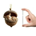 thumbnail image 2 of Forest Animal Acorn Ornaments, 2026 Christmas Pine Cone Decoration, Acrylic Woodland Creatures in Acorn Shells, Ornaments Animals as Rustic Home Decorations for Holiday Party Xmas Tree Decor, 2 of 8