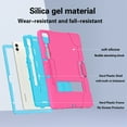 thumbnail image 3 of ELEHOLD Rugged Hybrid Case for Samsung Galaxy Tab S9 Plus 12.4 Inch, Tri-Layers Hard PC Soft Silicone Hidden Kickstand Anti-Scratch Shockproof Heavy Duty Case for Samsung Tab S9+ 2023,Rose+Blue, 3 of 7