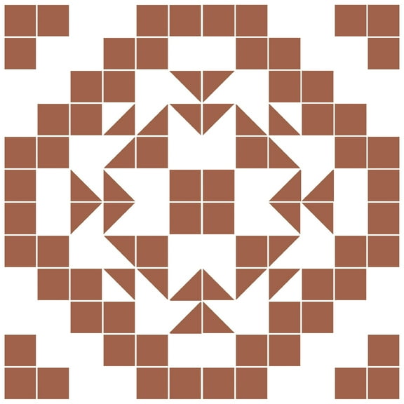 FloorPops 12-in by 12-in Terracotta Matias Peel & Stick Floor Tiles