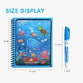 thumbnail image 3 of Multicolor Magic Water Drawing Book For Kids, Reusable Doodle Pad With Water Pen, Educational Travel Activity Toy, 3 of 9