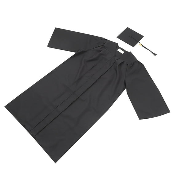 PAMINGONO Cap and Gown for Graduation Comfortable Fit Black Woven Fabric 1 Set 51