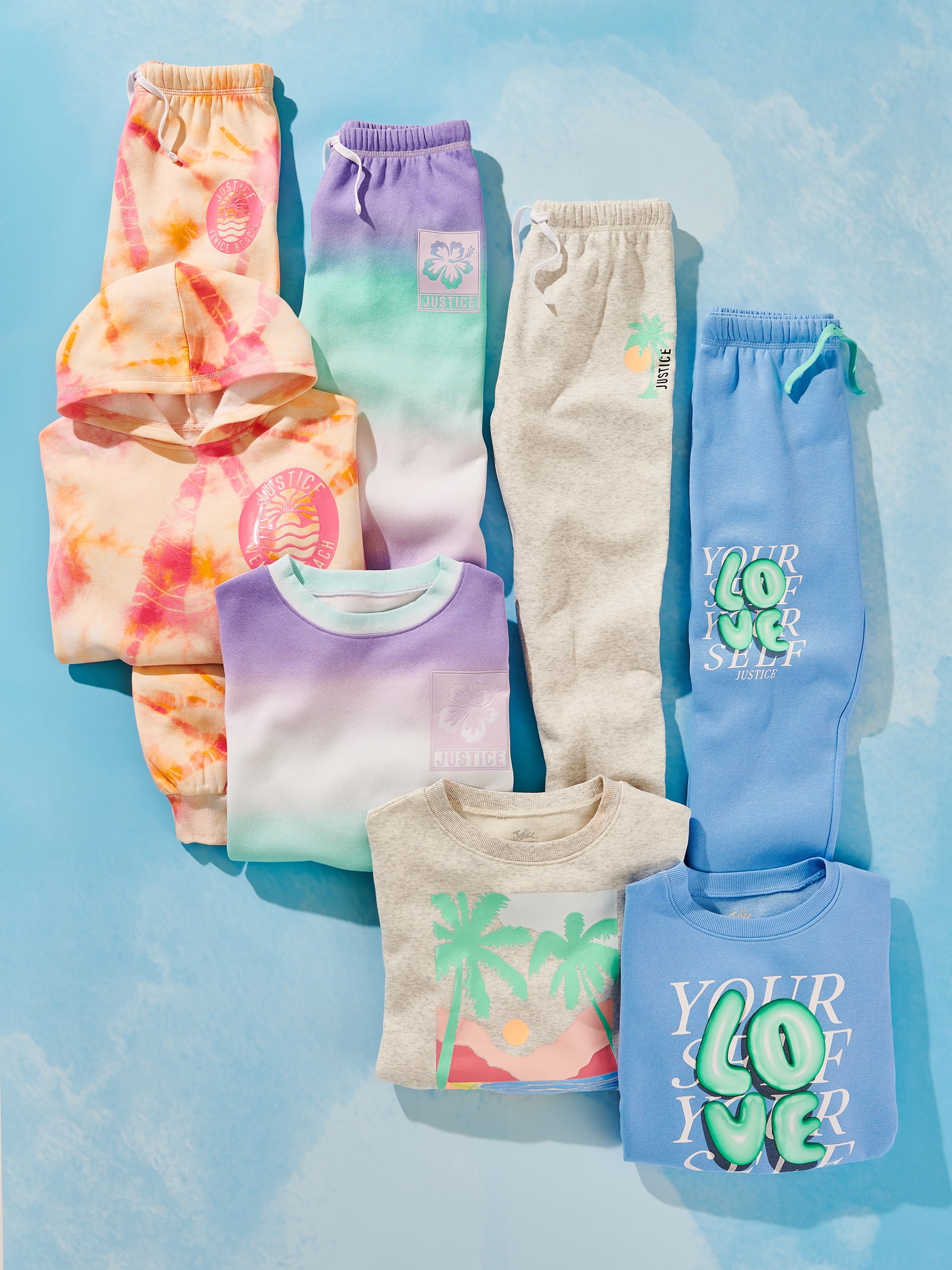 Justice Girls Everyday Fleece Jogger Sweatpants, Sizes XS - XLP