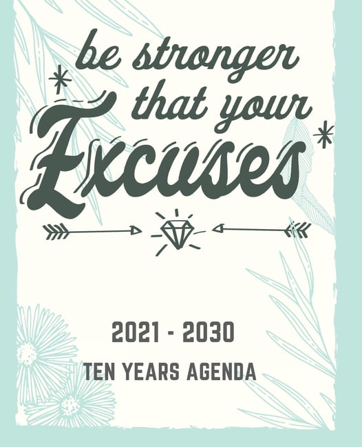 2021-2030 Monthly Planner Ten Year Calendar Schedule Organizer With Holidays 