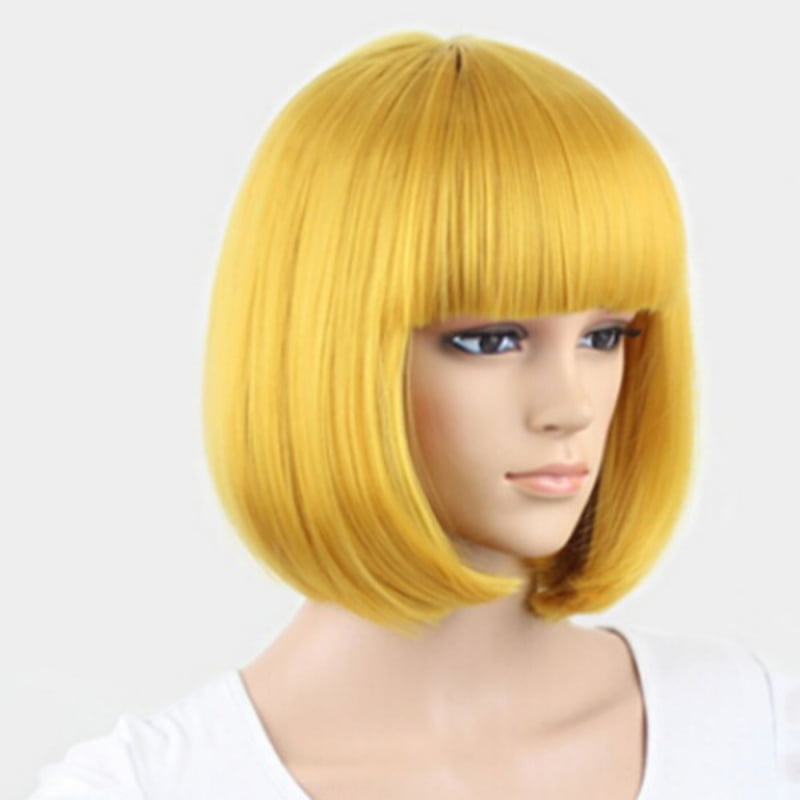 party city blue bob wig